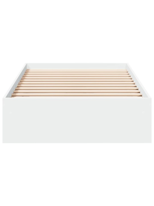 Rám postele se zásuvkami bílý 90 x 200 cm kompozitní dřevo