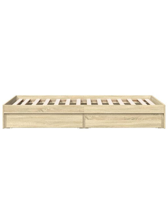 Rám postele se zásuvkami dub sonoma 90x200 cm kompozitní dřevo