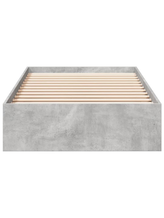 Rám postele se zásuvkami betonově šedý 90 x 200 cm kompozit