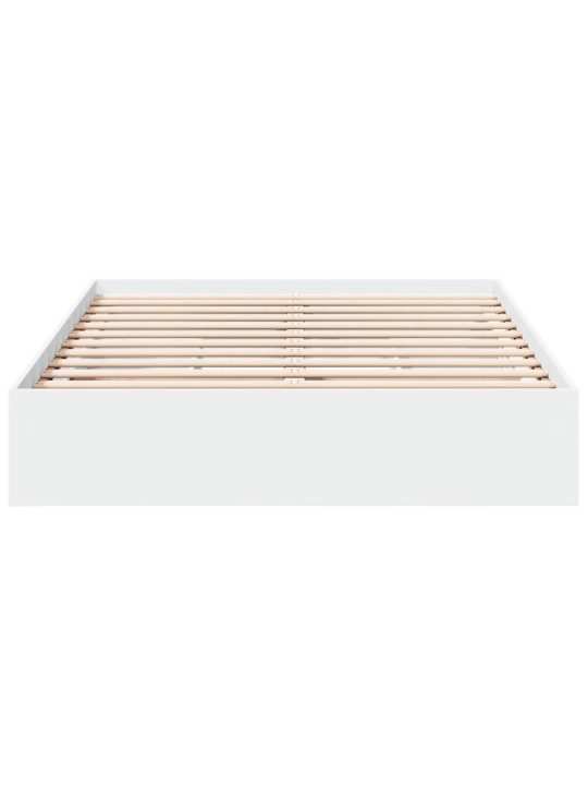 Rám postele se zásuvkami bílý 140 x 190 cm kompozitní dřevo