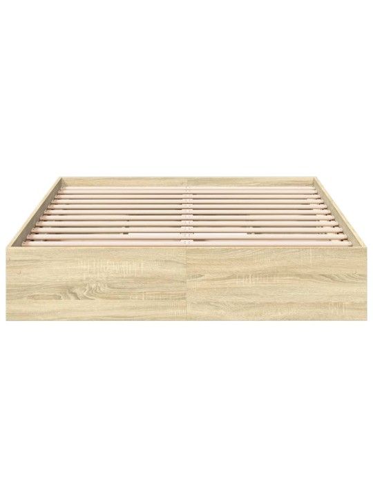 Rám postele se zásuvkami dub sonoma 135x190 cm kompozitní dřevo