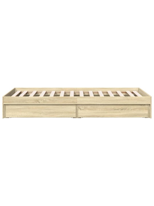 Rám postele se zásuvkami dub sonoma 90x190 cm kompozitní dřevo