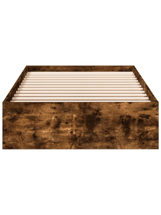 Rám postele se zásuvkami kouřový dub 90x190 cm kompozitní dřevo