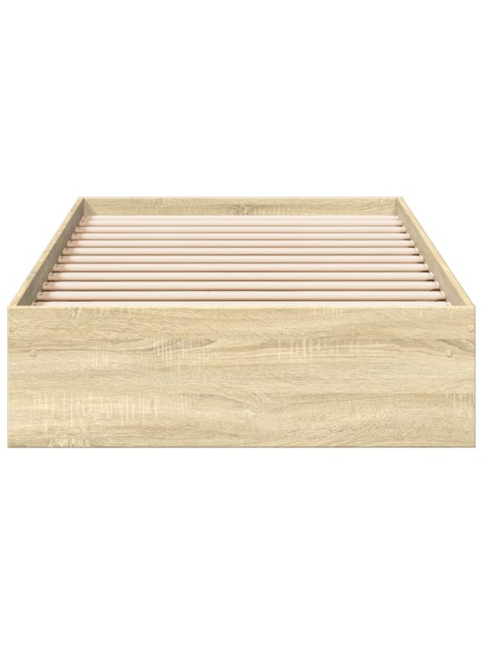Rám postele se zásuvkami dub sonoma 75x190 cm kompozitní dřevo