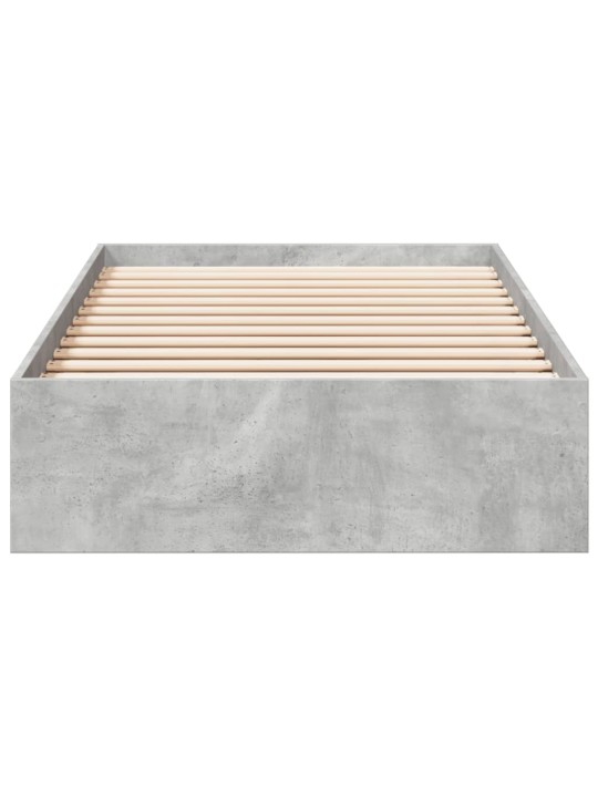 Rám postele se zásuvkami betonově šedý 75 x 190 cm kompozit