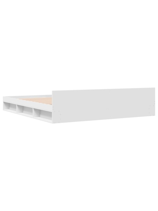 Rám postele se zásuvkami bílý 180 x 200 cm kompozitní dřevo