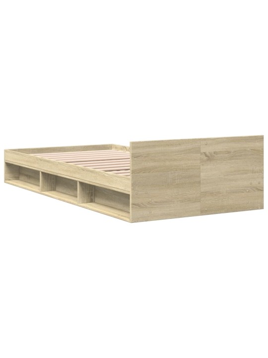 Rám postele se zásuvkou dub sonoma 75 x 190 cm kompozitní dřevo