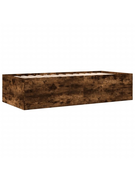 Válenda se zásuvkami bez matrace kouřový dub 100 x 200 cm