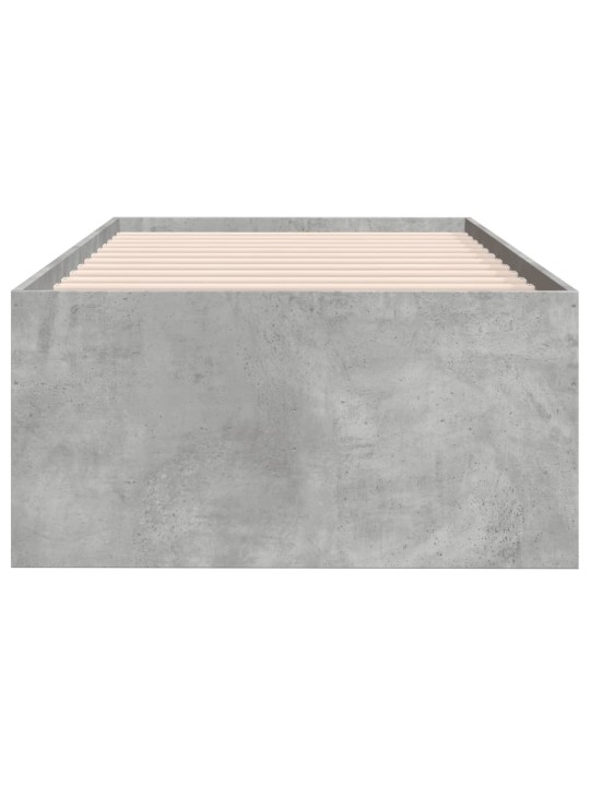 Válenda se zásuvkami bez matrace betonově šedá 90 x 200 cm