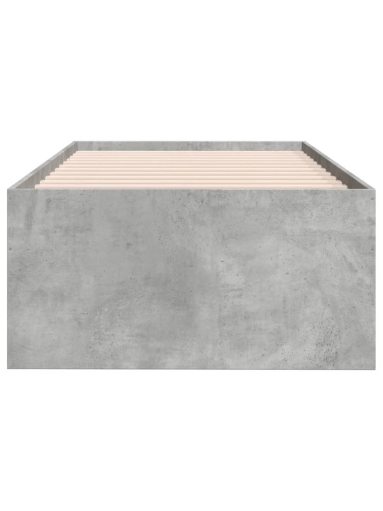 Válenda se zásuvkami bez matrace betonově šedá 90 x 190 cm