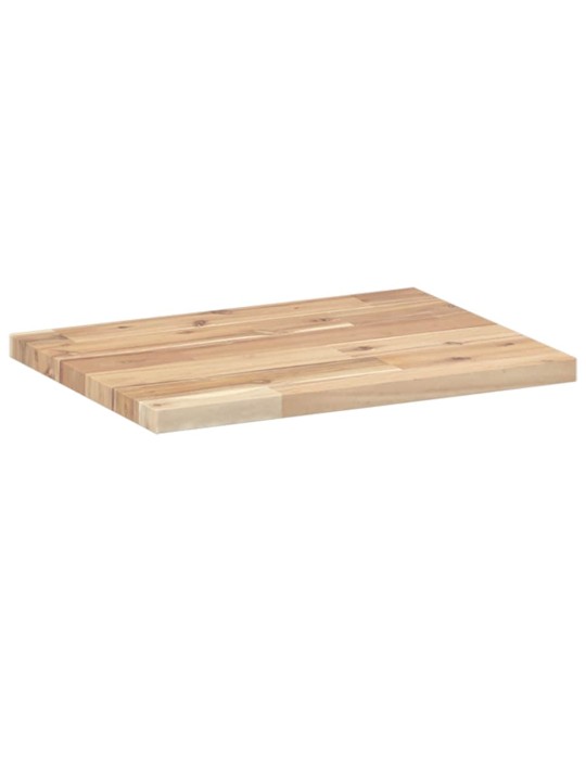 Plovoucí police 4 ks 40 x 30 x 2 cm neošetřené akáciové dřevo