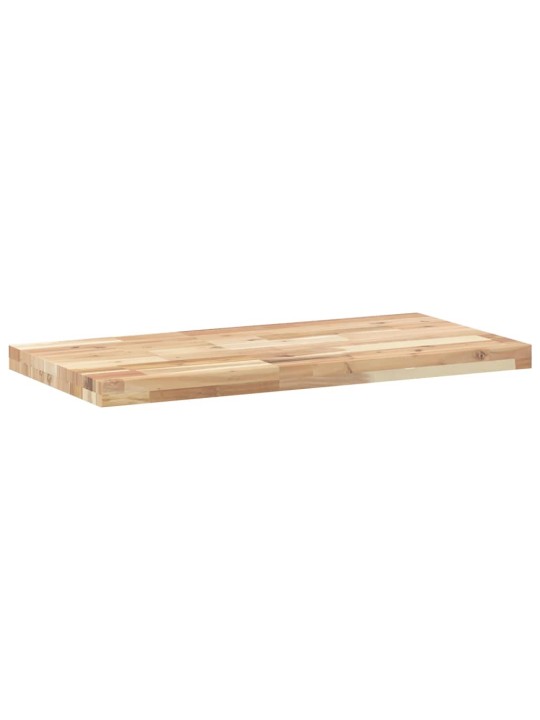 Koupelnová deska neošetřená 80x40x4 cm masivní akáciové dřevo