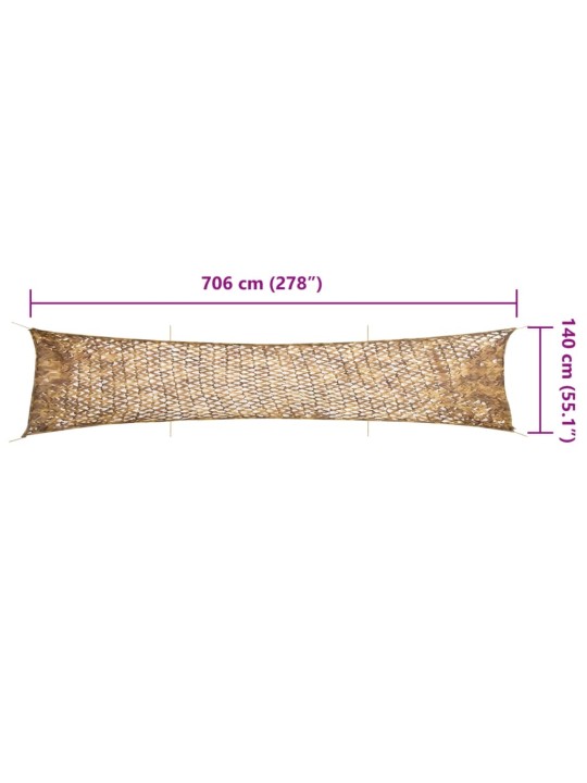Maskovací síť s úložným vakem 706 x 140 cm písková