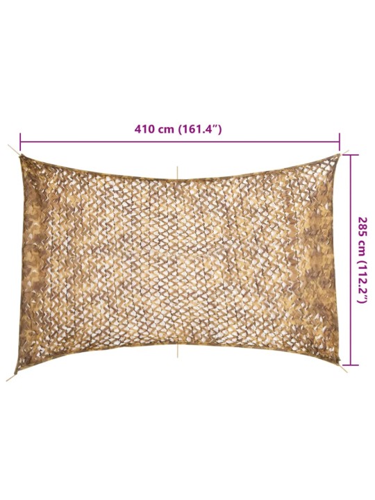 Maskovací síť s úložným vakem 410 x 285 cm písková