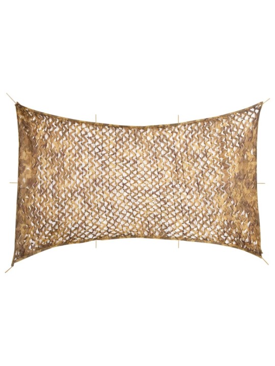 Maskovací síť s úložným vakem 600 x 414 cm písková
