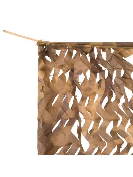 Maskovací síť s úložným vakem 708 x 423 cm písková