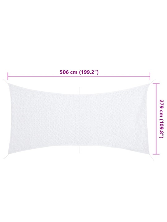 Maskovací síť s úložným vakem 506 x 279 cm bílá