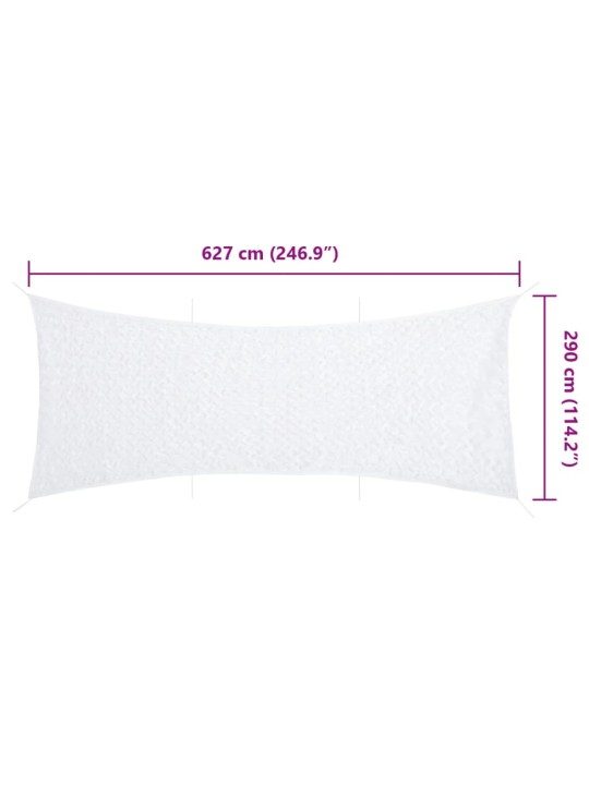 Maskovací síť s úložným vakem 627 x 290 cm bílá