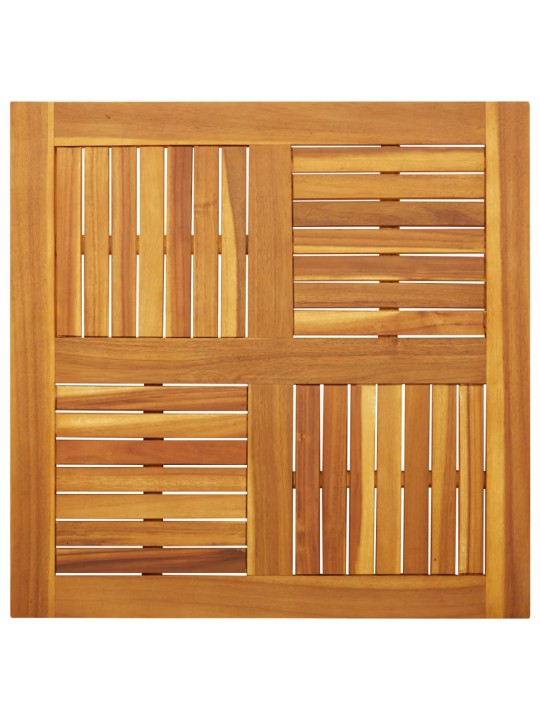 Stolní deska 80 x 80 x 2,2 cm čtvercová masivní akáciové dřevo