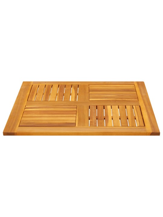 Stolní deska 80 x 80 x 2,2 cm čtvercová masivní akáciové dřevo