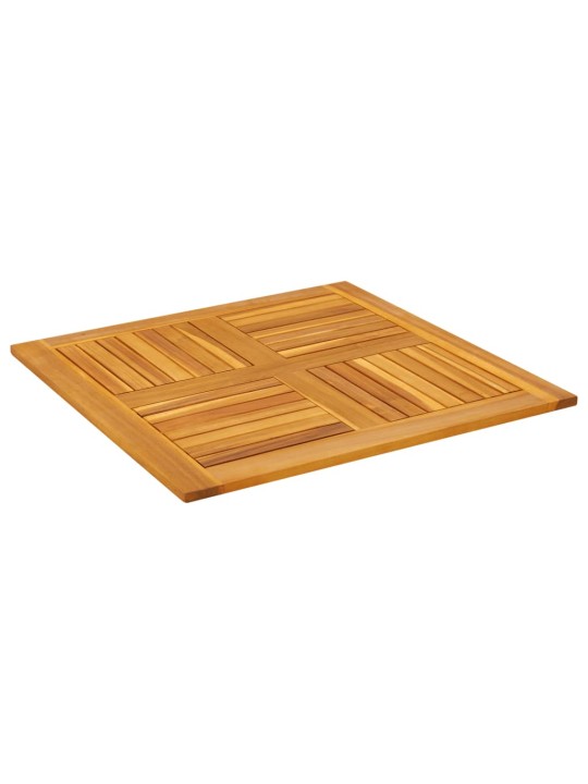 Stolní deska 80 x 80 x 2,2 cm čtvercová masivní akáciové dřevo