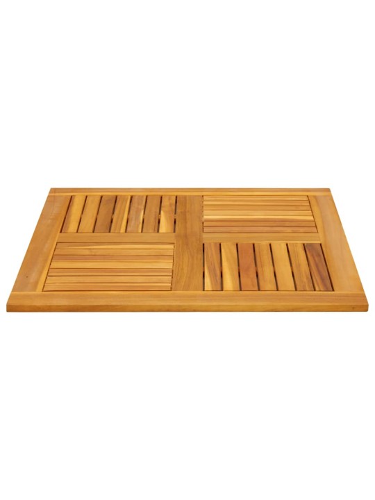 Stolní deska 80 x 80 x 2,2 cm čtvercová masivní akáciové dřevo