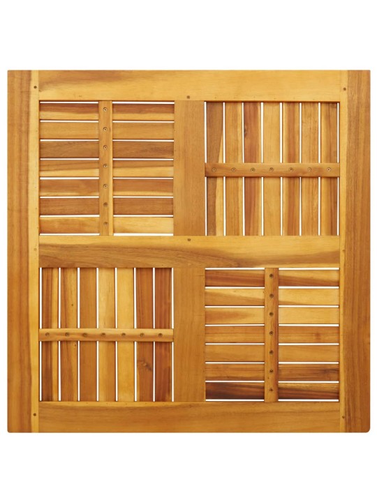 Stolní deska 80 x 80 x 2,2 cm čtvercová masivní akáciové dřevo