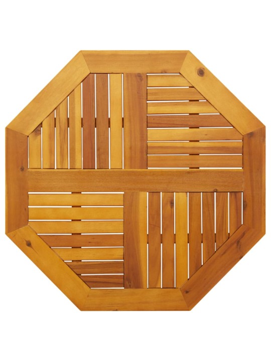 Stolní deska 80 x 80 x 2,2 cm osmihranná masivní akáciové dřevo