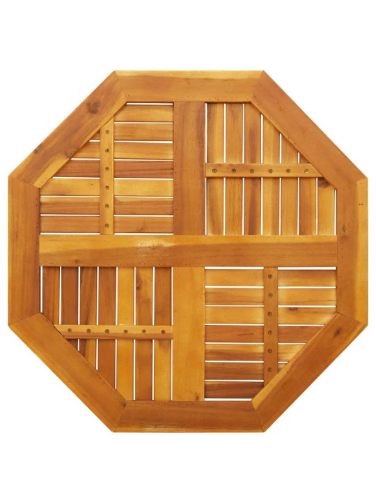 Stolní deska 80 x 80 x 2,2 cm osmihranná masivní akáciové dřevo