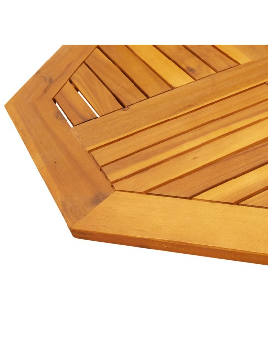 Stolní deska 80 x 80 x 2,2 cm osmihranná masivní akáciové dřevo