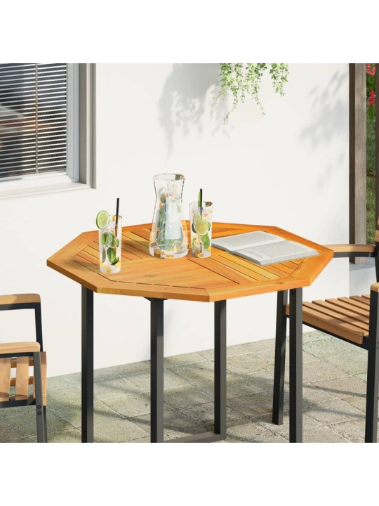 Stolní deska 90 x 90 x 2,2 cm osmihranná masivní akáciové dřevo