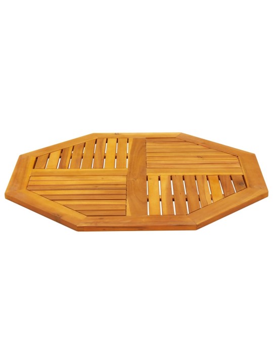 Stolní deska 90 x 90 x 2,2 cm osmihranná masivní akáciové dřevo