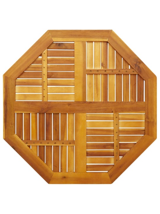 Stolní deska 90 x 90 x 2,2 cm osmihranná masivní akáciové dřevo