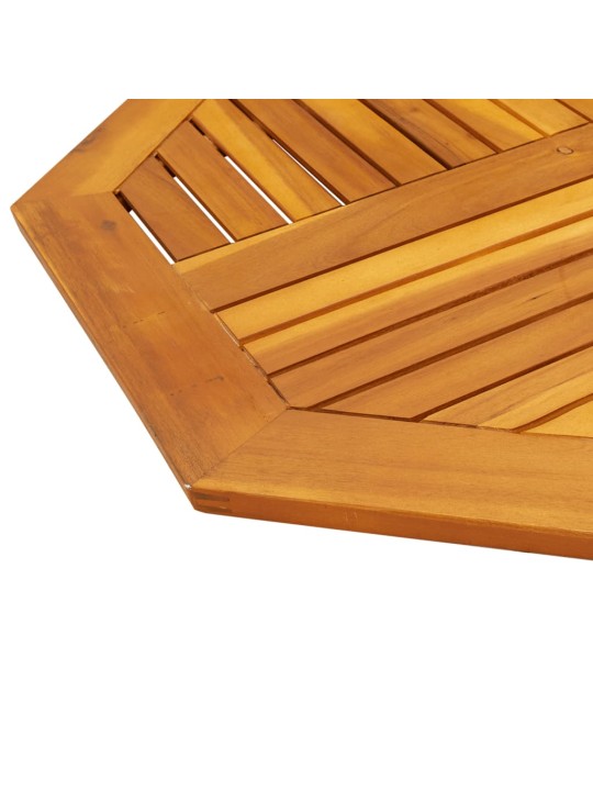Stolní deska 90 x 90 x 2,2 cm osmihranná masivní akáciové dřevo