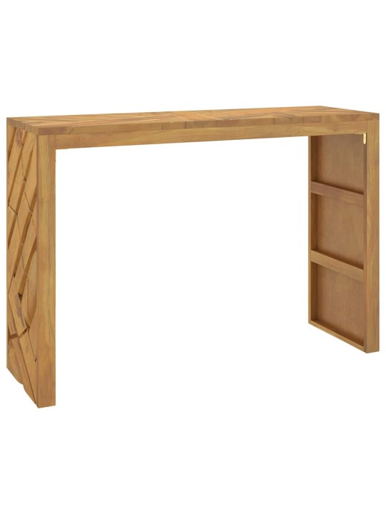 Konzolový stolek 110 x 35 x 75 cm masivní teakové dřevo