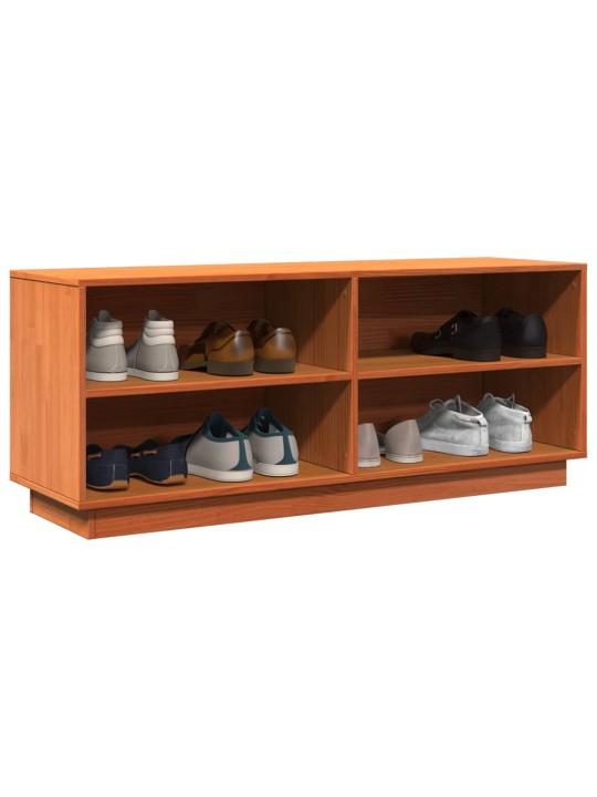 Botník voskově hnědý 110 x 34 x 45 cm masivní borové dřevo