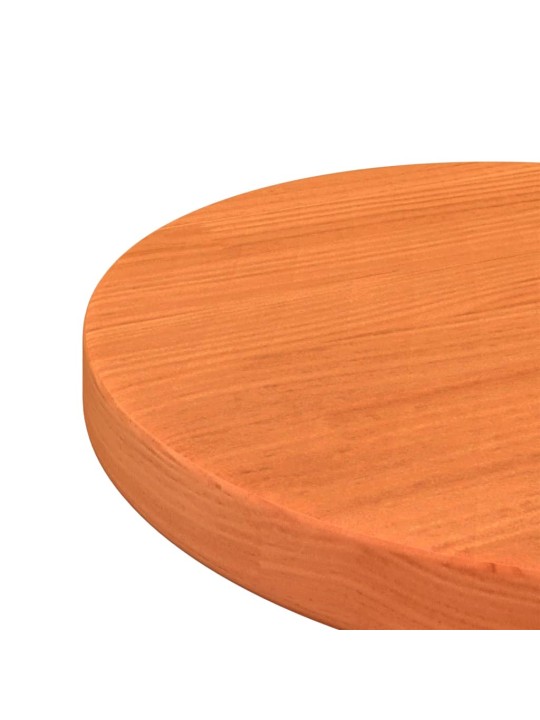 Stolní deska kulatá voskově hnědá Ø30 x 2,5 cm masivní borovice