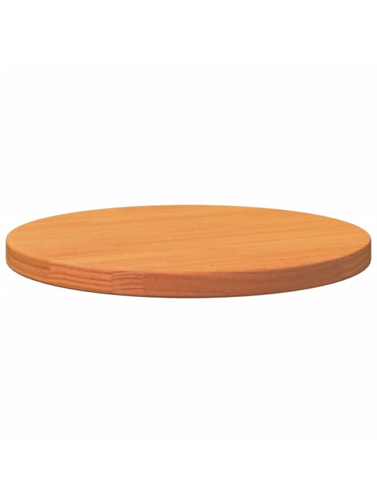 Stolní deska kulatá voskově hnědá Ø40 x 2,5 cm masivní borovice