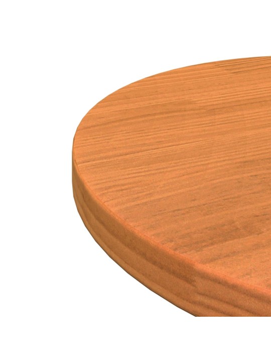 Stolní deska kulatá voskově hnědá Ø40 x 2,5 cm masivní borovice