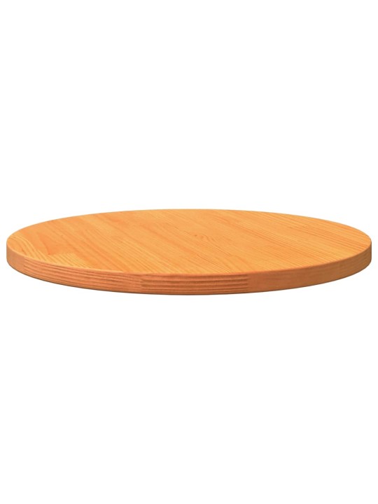 Stolní deska kulatá voskově hnědá Ø50 x 2,5 cm masivní borovice