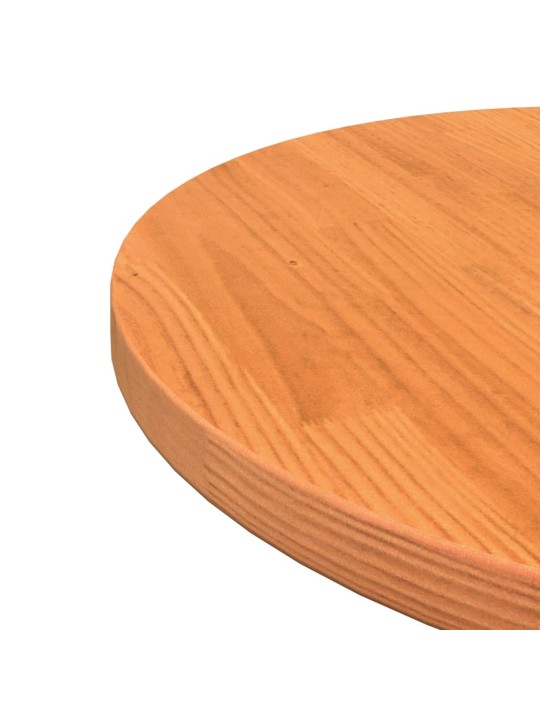 Stolní deska kulatá voskově hnědá Ø50 x 2,5 cm masivní borovice