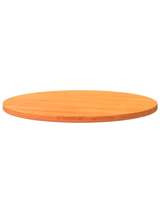 Stolní deska kulatá voskově hnědá Ø70 x 2,5 cm masivní borovice