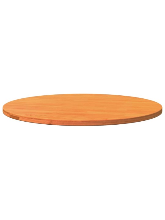 Stolní deska kulatá voskově hnědá Ø80 x 2,5 cm masivní borovice