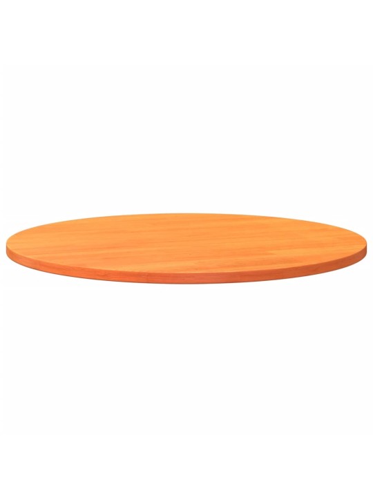 Stolní deska kulatá voskově hnědá Ø90 x 2,5 cm masivní borovice