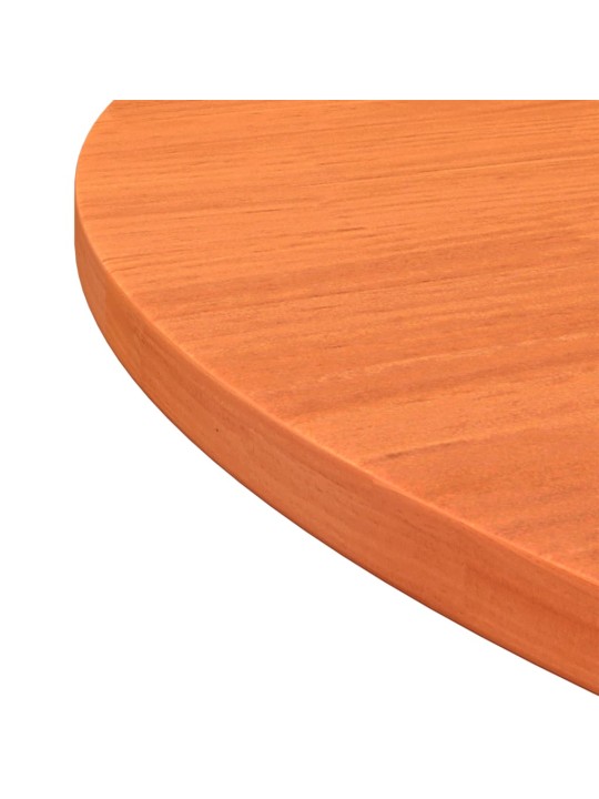 Stolní deska kulatá voskově hnědá Ø90 x 2,5 cm masivní borovice