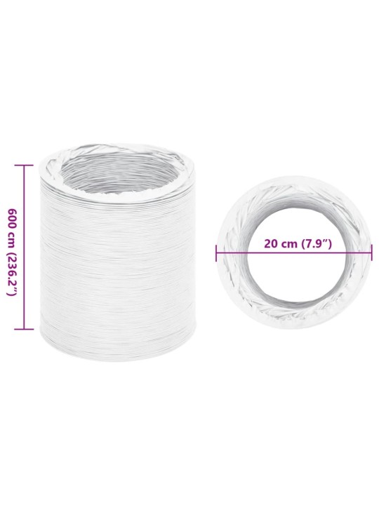 Ventilační potrubí PVC 6 m Ø 20 cm