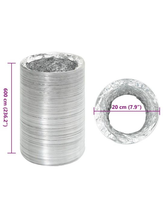 Ventilační potrubí hliník 6 m Ø 20 cm