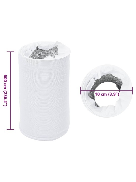 Ventilační potrubí hliník a PVC 6 m Ø 10 cm