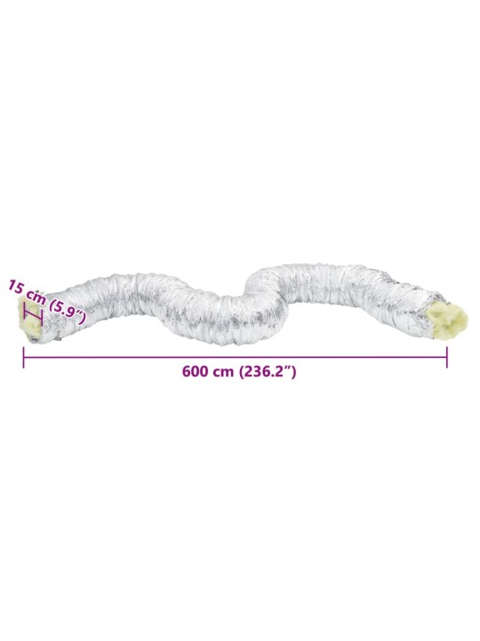 Ventilační potrubí izolované hliník 6 m Ø 15 cm