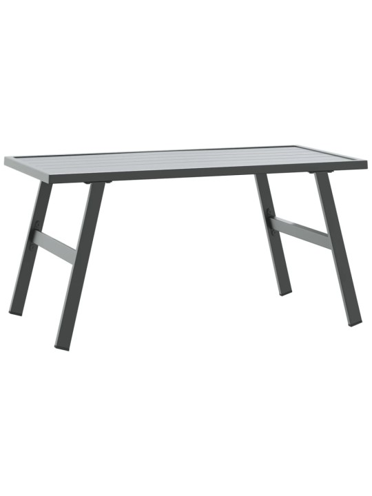Zahradní konferenční stolek černý 90 x 45 x 35 cm ocel